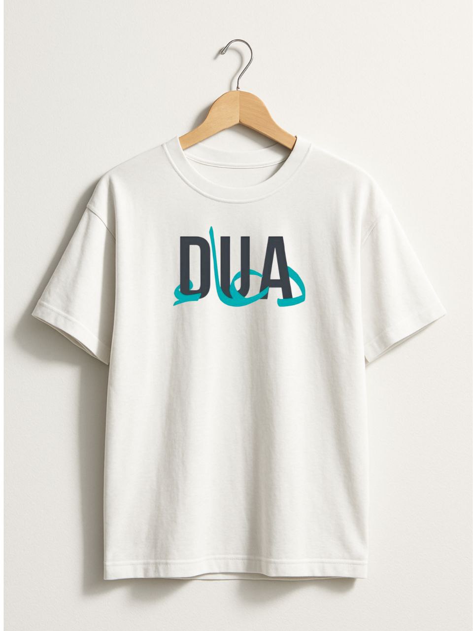 Islamic Calligraphy T-Shirt for Men DUA white