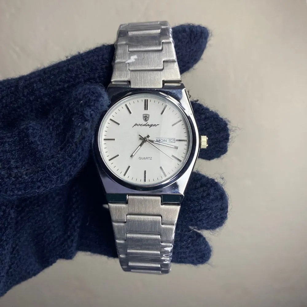 Poedagar 930 Watch – Silver White