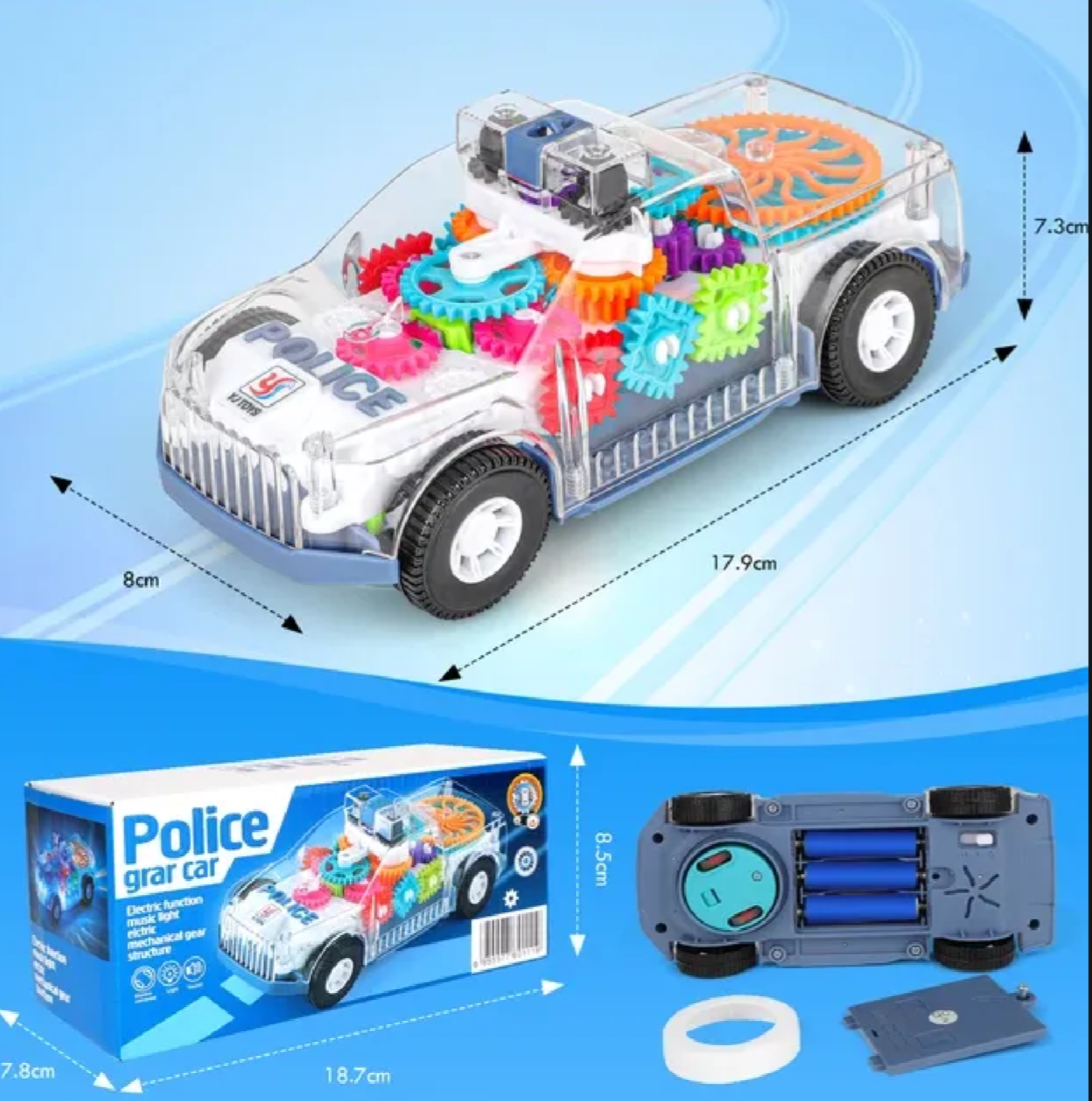 Radiant Led Light-up Toy Car Colorful Led Light