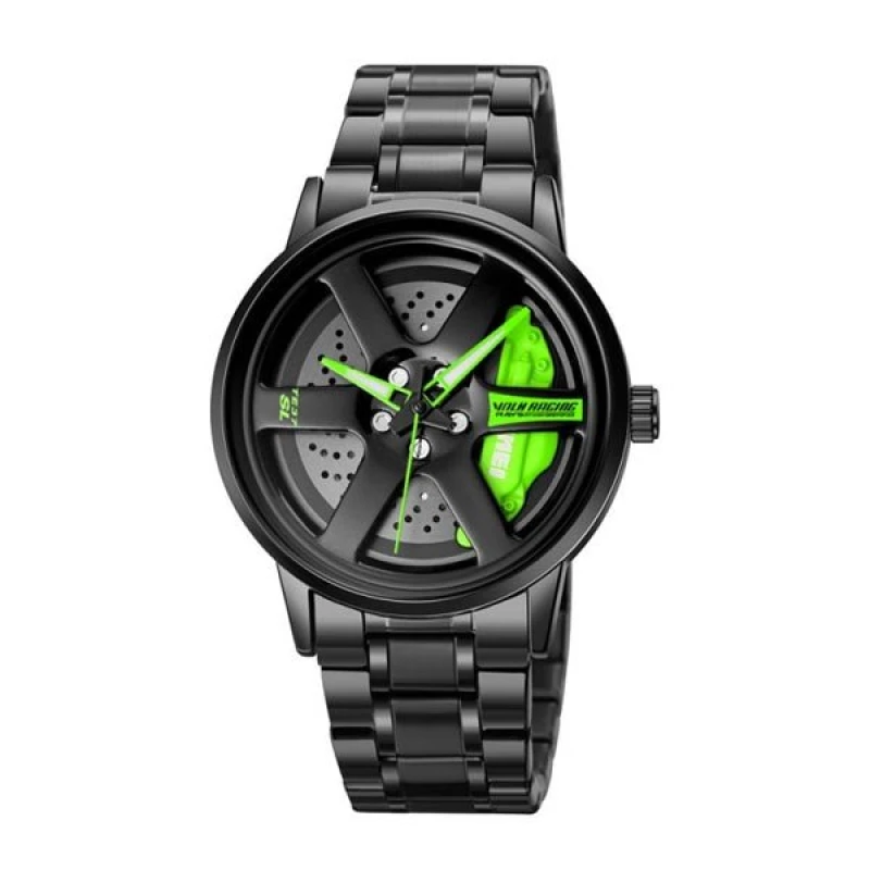 SKMEI 1787 Wheels Rolling Creative Watch Green Dial