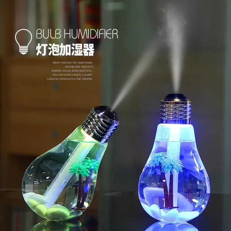 Air Humidifier Bulb Lamp Shade Decorative Lights Diffuser