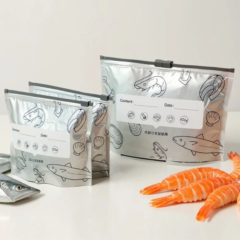 (১০ ‍পিস)Aluminum Foil Zip Lock Bag(প্রস্থ=৯ ইঞ্চি, দৈর্ঘ্য=৭ ইঞ্চি)