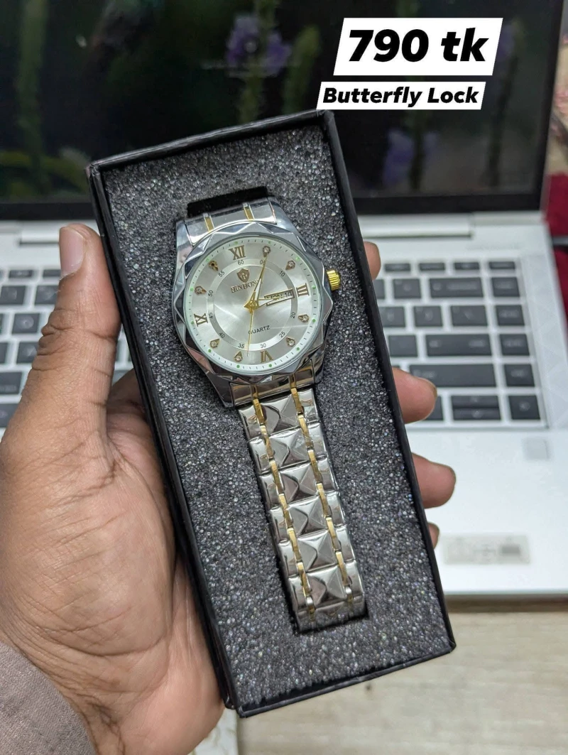 Binbond Watch For Men White