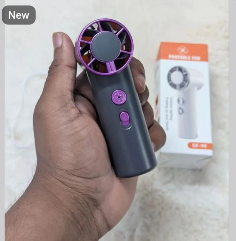Rechargeable Compact Hand Fan with Light
