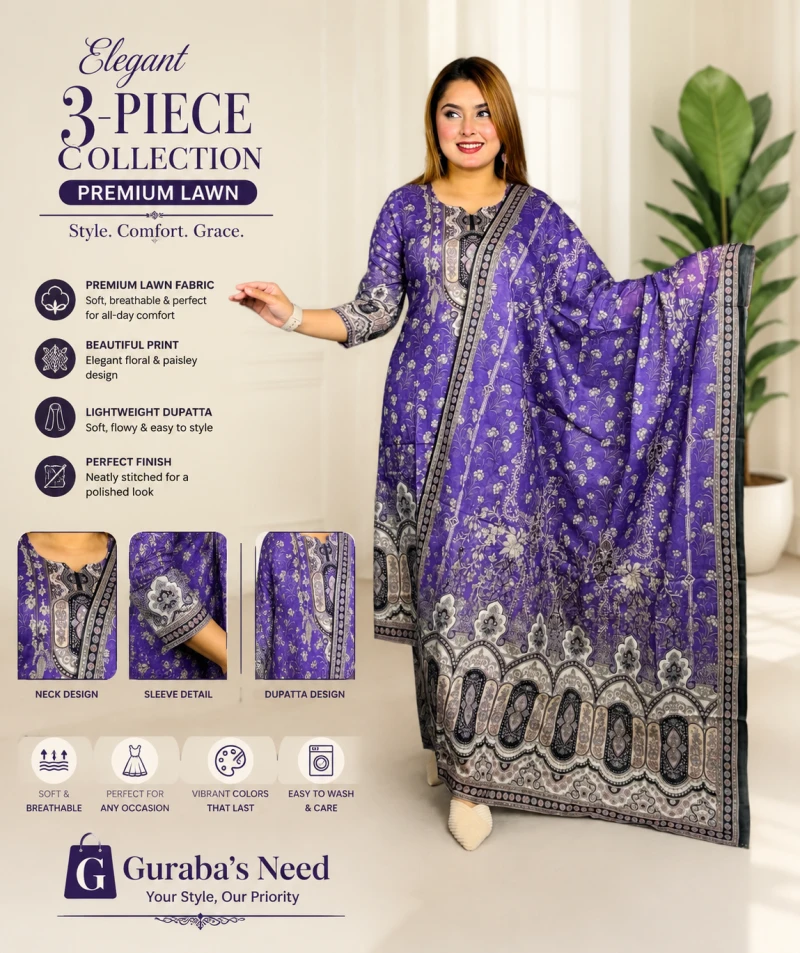 Exclusive Free Size Three Pcs For Women 002