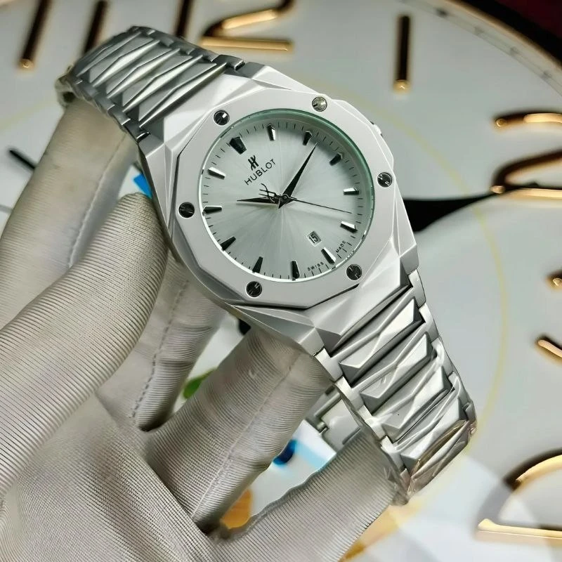 Hublot Watch Stainless Steel Strap Full White